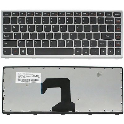 klávesnice Lenovo Ideapad U410 černá/stříbrná US