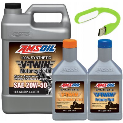 Amsoil V-Twin Synthetic Motorcycle Oil 20W-50 3,78 l | Zboží Auto