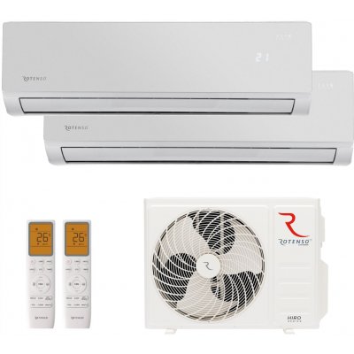 Multisplit ROTENSO 2x ELIS WIFI pro byt/dům 50m2, stříbrná, 5kW – Zboží Mobilmania