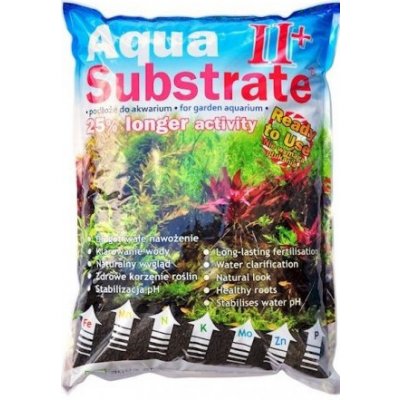 Aqua ART Aqua Substrate II+ Powder hnědý 5,4 kg – Zboží Dáma