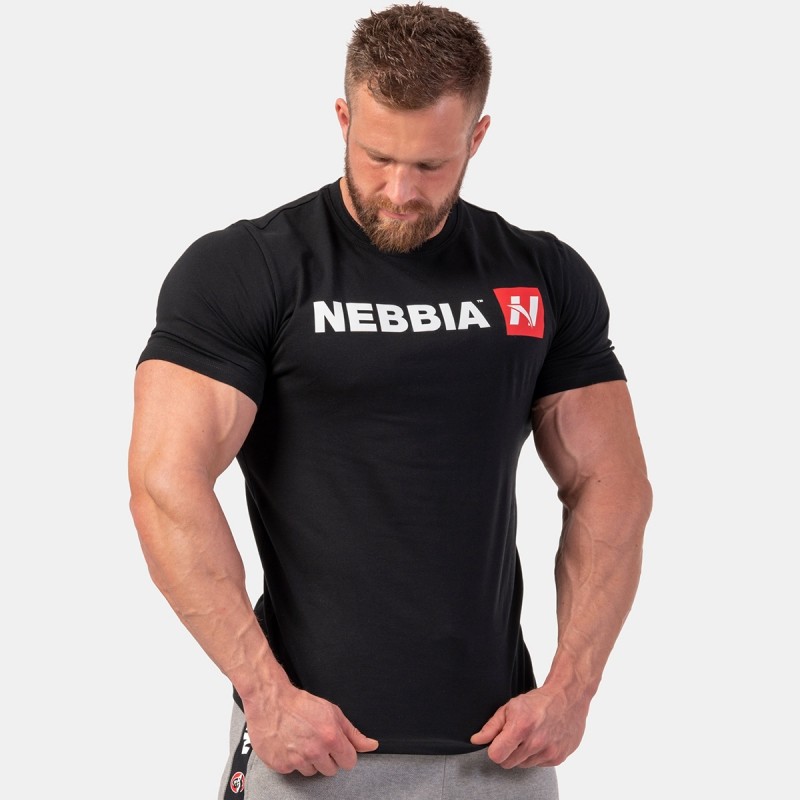Nebbia tričko na sport pánské Red N 292 black