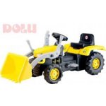DOLU Velký šlapací traktor s rypadlem žlutý – Zboží Dáma