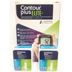 Contour plus Elite glukometr + 2 balení proužků – Hledejceny.cz
