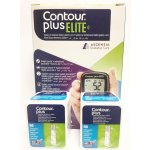 Contour plus Elite glukometr + 2 balení proužků