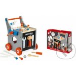 Janod dřevěný vozík BricoKids s magnetickými doplňky – Zboží Dáma