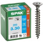 SPAX záp. hlava 3.0x 30 plný závit TX10, certifikovaný, nerez A2 (200 ks) – Hledejceny.cz