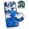 Pouzdro a kryt na mobilní telefon Pouzdro MFashion Samsung A41 - 3D květy - modré