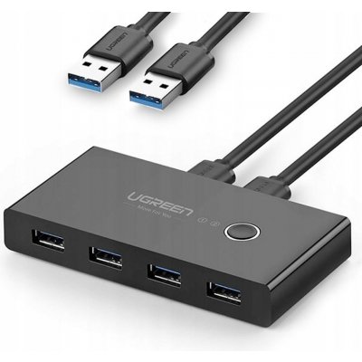 Pouzdro Ugreen US216 HUB adaptér 4x USB 3.2 Gen 1, černý (US216 30768)