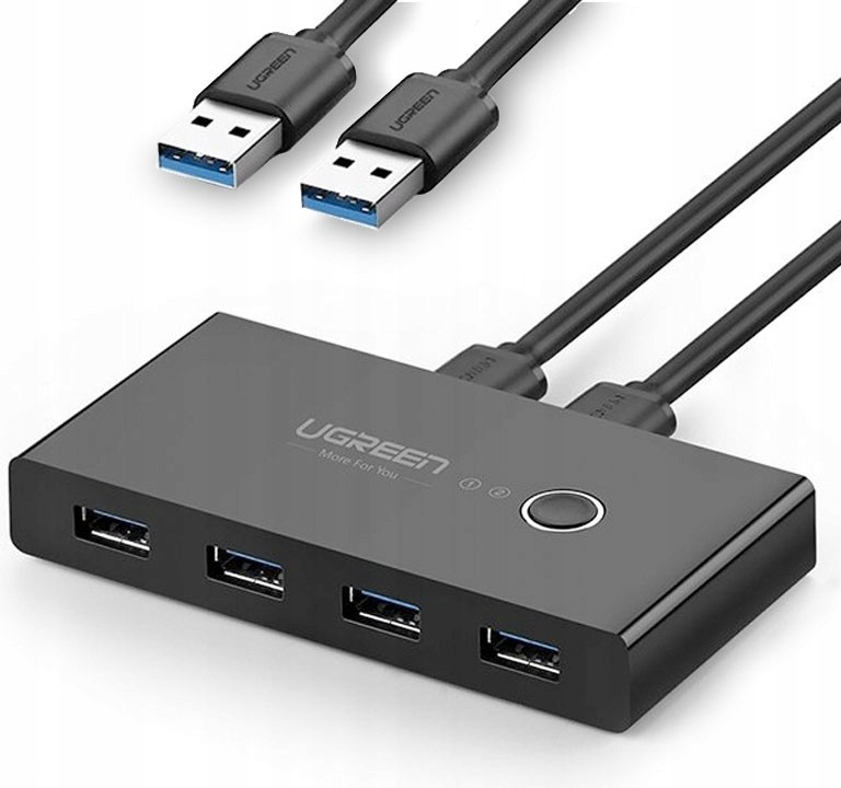 Pouzdro Ugreen US216 HUB adaptér 4x USB 3.2 Gen 1, černý (US216 30768)