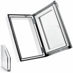 SKYLIGHT LOFT střešní výlez Bílá/Šedá 55x78 cm RAL 7043 – Sleviste.cz
