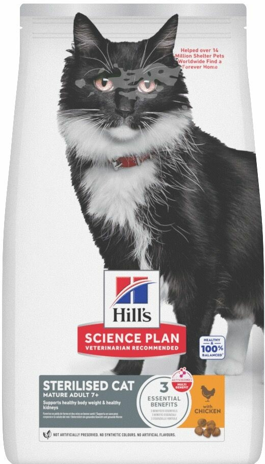 Hill's Science Plan Mature Adult 7+ Sterilised Chicken 3 kg