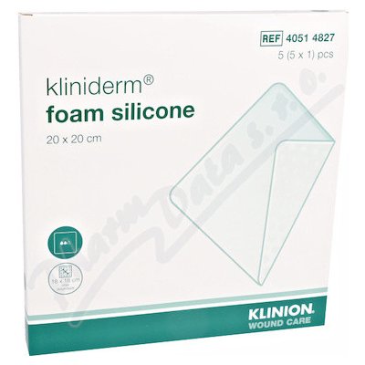 Kliniderm Pěnový silikonový obvaz 20 x 20 cm 5 ks – Zboží Dáma