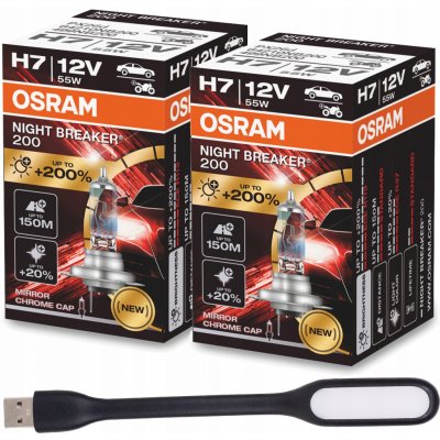 Osram Night Breaker 200 H7 12V 55W PX26d 2 ks | Zboží Auto