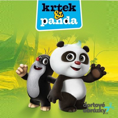 Jedlý tisk KRTEČEK A PANDA ● materiál: FONDÁNOVÝ DECORLIST ✴️, ● velikost: 5cm (20 ks / A4) ☝ – Zboží Mobilmania