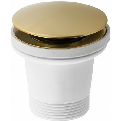 Polysan Vanová výpust 6/4", Click Clack, pro vany bez přepadu, zlato mat, 71704GB – Zboží Dáma