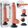 Vibrátor Pipedream King Cock 7" Vibrating Cock with Balls