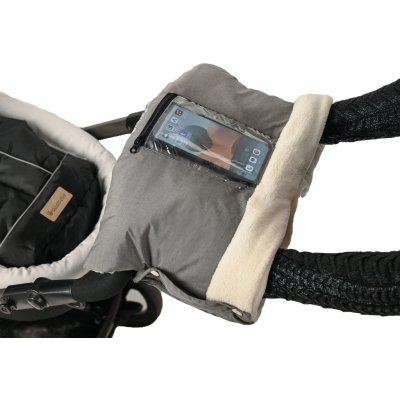 Altabebe rukávník kapsa na mobil 76 světle šedá-béžová