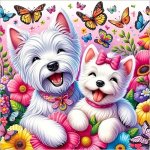 Norimpex Diamantové malování na plátně Veselí pejsci 23 x 30 cm – Hledejceny.cz