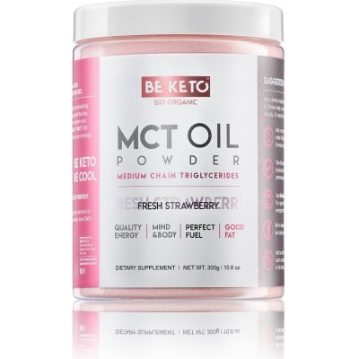 BeKeto MCT olej prášek 300 g Jahody – Hledejceny.cz