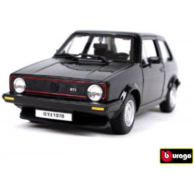 Bburago Volkswagen Golf MK1 GTI černá 1:24 – Zboží Mobilmania