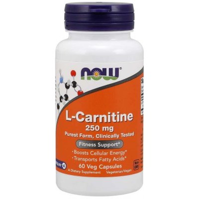 Now Foods L-Karnitin 250 mg 60 veg kapslí