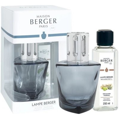 Maison Berger Paris Dárková sada katalytická lampa Terra černá + náplň Divočina 250 ml – Zboží Dáma