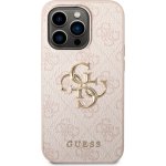 Pouzdro Guess PU 4G Metal Logo iPhone 14 Pro růžové – Zboží Mobilmania