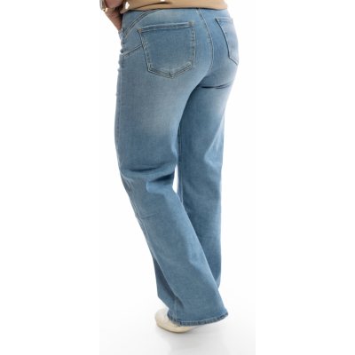 GOODIES Dámské široké džíny BILLIE DJ 2613 Světle modré – Zboží Dáma