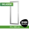 Venkovní dveře SKLADOVÁ-OKNA REHAU Smartline+ 70 x 208 cm levé Bílá