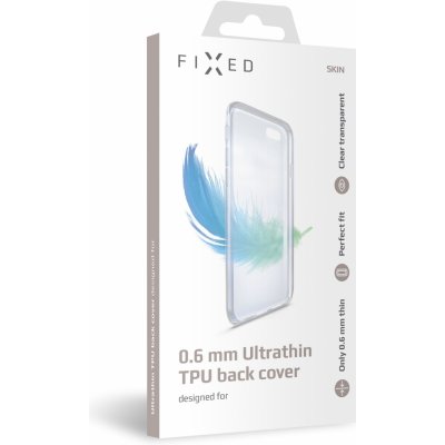 FIXED Ultratenké TPU gelové pouzdro Skin pro Apple iPhone 12 mini, 0,6 mm, čiré FIXTCS-557
