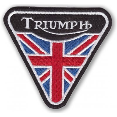 Moto nášivka Triumph triangle 8 cm x 7 cm – Zbozi.Blesk.cz