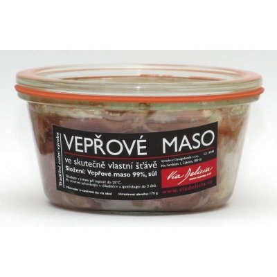 Via Delicia Vepřové maso ve skutečně vlastní šťávě 210 g