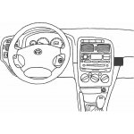 Konzole pro držák mobilního telefonu do Toyota Avensis