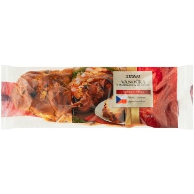 Tesco Vánočka s rozinkami a mandlemi 500 g – Zboží Dáma