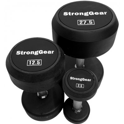 StrongGear Kulaté jednoruční činky: sada 2,5 – 50 kg – Sleviste.cz