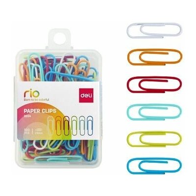 Sponky kancelářské 29mm barevné 100ks DELI E0024 – Hledejceny.cz