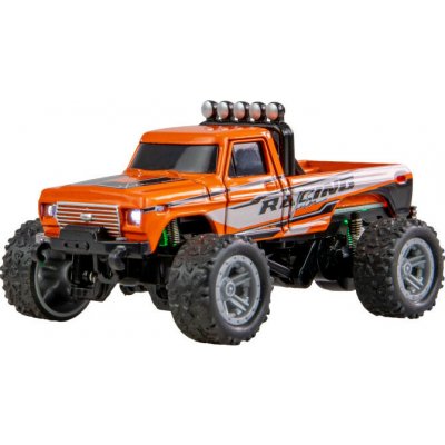 Amewi RC Monster Truck kovový RTR LED Tempomat 2,4GHz oranžový 1:64 – Hledejceny.cz