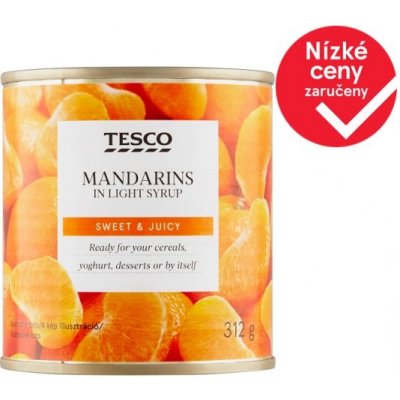 Tesco Mandarinky ve sladkém nálevu 312 g