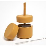 Kactus Neon Dětská sklenice s brčkem žlutá NKG0806 230 ml – Hledejceny.cz