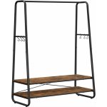 SongmicsHome Stojan na oblečení ELIAS 100 x 45 x 160 cm hnědá/černá RGR112B01 – Zboží Dáma