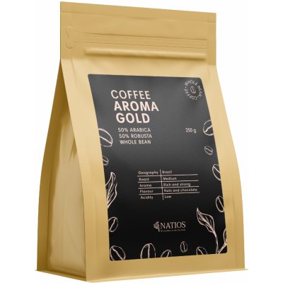 Natios Aroma Gold 50/50 zrnková 250 g – Hledejceny.cz