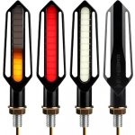 EXLECO 4 x zvýrazňující LED motocyklové blinkry 12V M10 univerzální LED blinkry 16LED vodotěsné | Zboží Auto