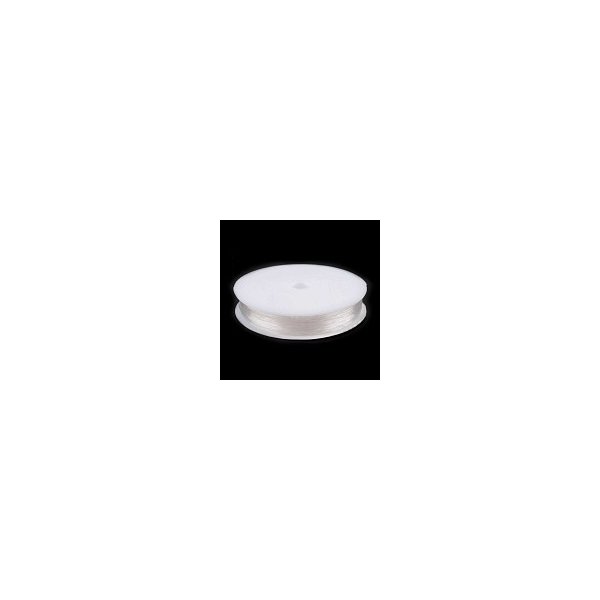 Guma a pruženka Vlasec silikonový elastický čirý (lycra) 0,8 mm, cívka (8 m)