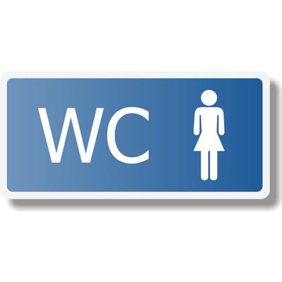 Toalety WC ženy - Bezpečnostní tabulka 02442 varianta plast – Zboží Mobilmania