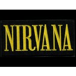 Nášivka NIRVANA nápis yellow vyšívaná zažehlovací – Zboží Dáma