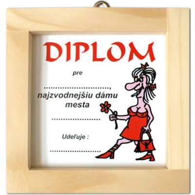 KupMa Diplom pro nejsvůdnější dámu města SK – Hledejceny.cz