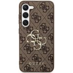 Guess PU 4G Metal Logo Zadní Samsung Galaxy S24+ hnědé – Sleviste.cz