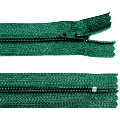 Spirálový zip no.3 nerozepínací 22cm - více barev color: 670 borovicová zelená – Hledejceny.cz
