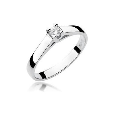 Nubis zlatý zásnubní prsten s diamantem W 070W – Zboží Mobilmania