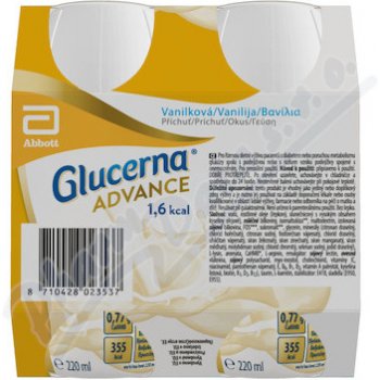 GLUCERNA ADVANCE 1,6 KCAL VANILKOVÁ PŘÍCHUŤ POR SOL 4X220ML